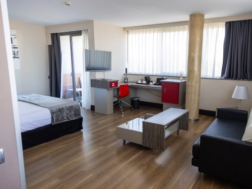 Chambre d'hôtel adaptée